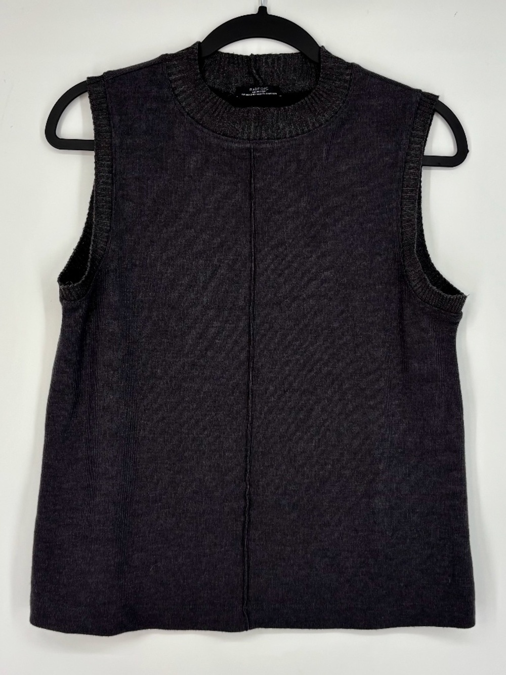 Parfois Collection Womens XS Small Sleeveless Sweater Vest Charcoal Gray Knit